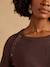 Robe en tricot grossesse et allaitement chocolat+noir - vertbaudet enfant 