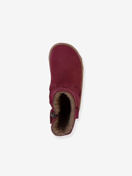 Blotevoetenlaarzen voor meisjes BAREFOOT ZERU TEX Froddo bordeauxrood+fuchsia+rouge - vertbaudet enfant 