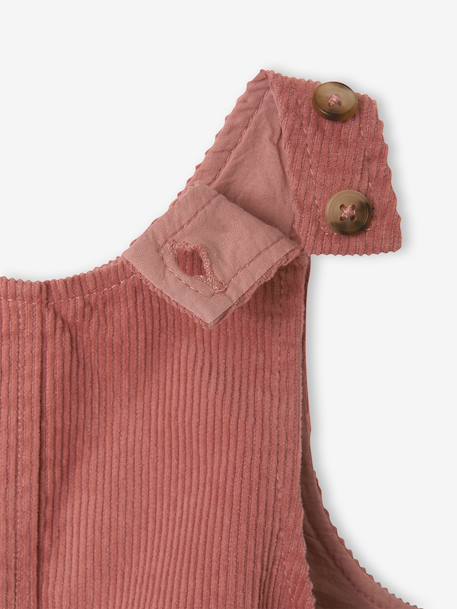 Ensemble bébé fille sweat et salopette vieux rose - vertbaudet enfant 