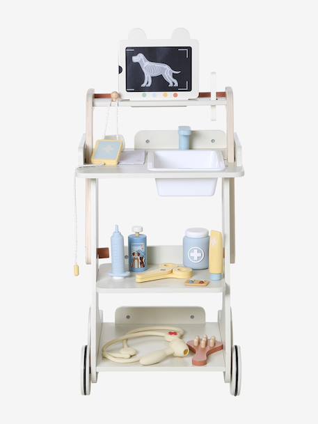 Chariot vétérinaire en bois FSC® écru - vertbaudet enfant 