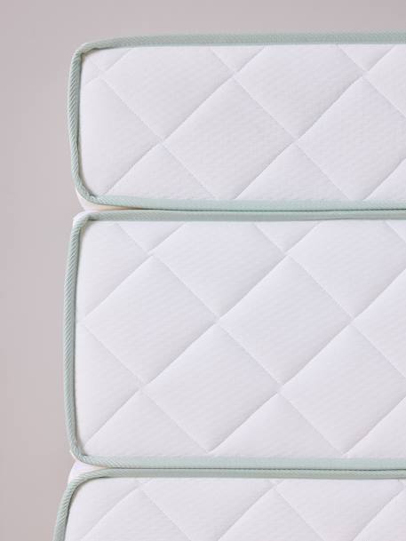 Matelas enfant évolutif 3 parties anti-acariens traité Bi-ome NTL® BLANC - vertbaudet enfant 