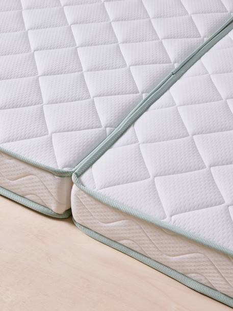 Matelas enfant évolutif anti-acariens traité Bi-ome NTL® blanc - vertbaudet enfant 