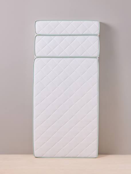 Matelas enfant évolutif 3 parties anti-acariens traité Bi-ome NTL® BLANC - vertbaudet enfant 
