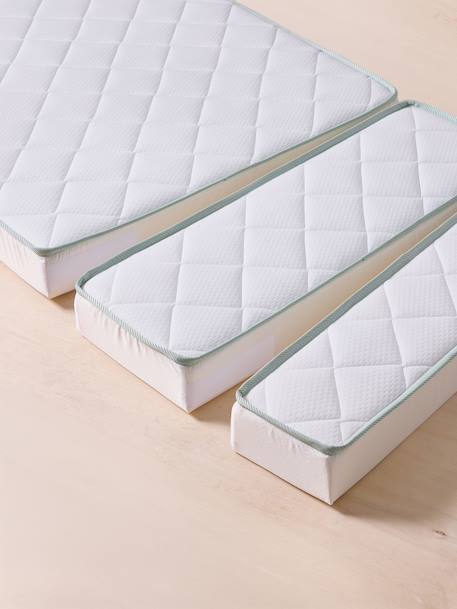 Matelas enfant évolutif 3 parties anti-acariens traité Bi-ome NTL® BLANC - vertbaudet enfant 