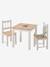 Ensemble table + 2 chaises en bois lot blanc - vertbaudet enfant 
