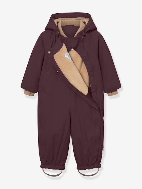 Combinaison de neige doublée polaire MATWISTI enfant MINI A TURE bleu foncé+bleu grisé+gris ardoise+marine+prune+rose poudré+violet - vertbaudet enfant 