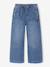 Pantalon large fille bleu moyen+denim bleached - vertbaudet enfant 