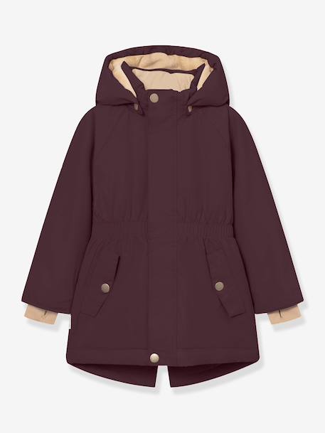Veste d'hiver avec doublure polaire MATVIKANIA fille MINI A TURE bleu foncé+marine+prune+violet - vertbaudet enfant 