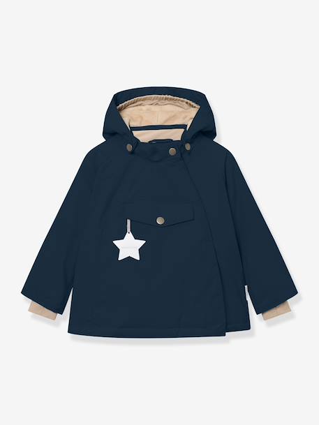 Veste d'hiver avec doublure polaire MATWANG enfants MINI A TURE bleu foncé+bordeaux+gris+gris ardoise+marine+marron+rouge+vert sauge+vieux rose - vertbaudet enfant 
