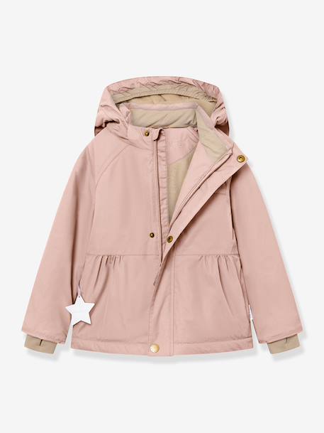 Veste d'hiver avec doublure polaire MATBRIDDINE fille MINI A TURE bleu foncé+rose poudré+vieux rose+violet - vertbaudet enfant 
