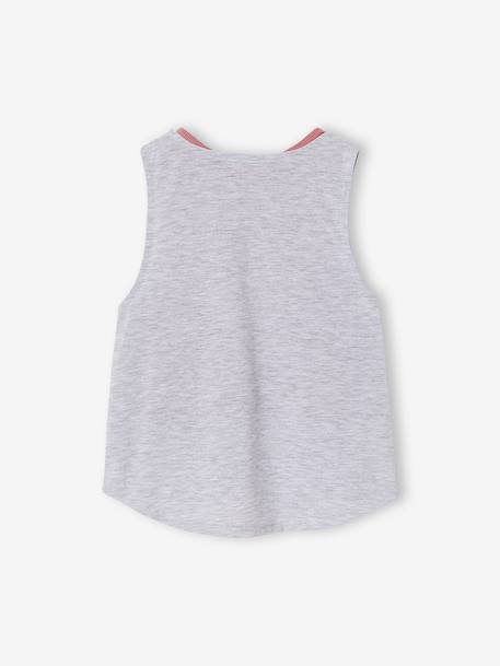 Débardeur 2 en 1 sport vieux rose - vertbaudet enfant 