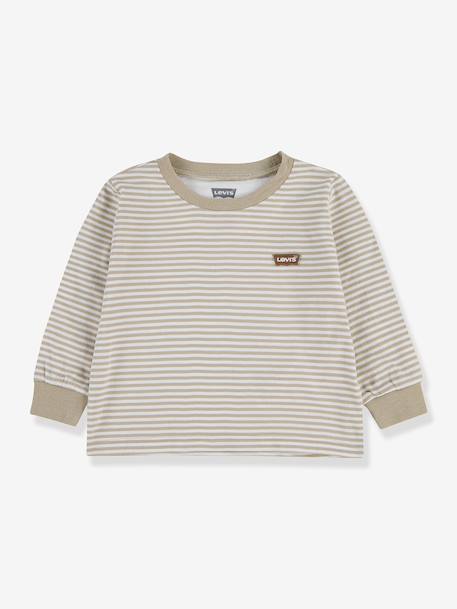 T-shirt manches longues rayé beige - vertbaudet enfant 