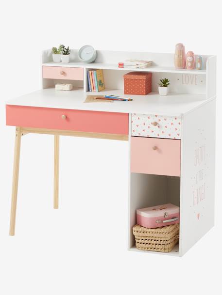 Bureau enfant Léa BLANC - BOIS - vertbaudet enfant 