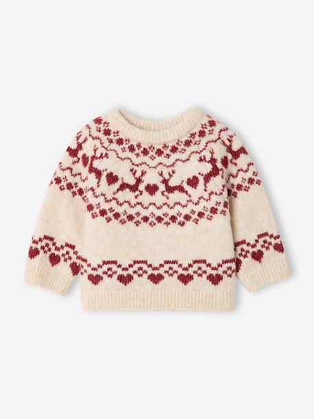 Pull bébé fille manches longues vanille - vertbaudet enfant 