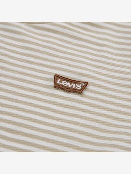 T-shirt manches longues rayé beige - vertbaudet enfant 