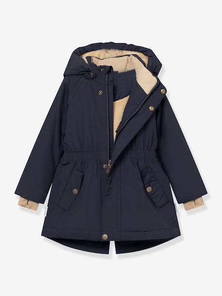 Veste d'hiver avec doublure polaire MATVIKANIA fille MINI A TURE bleu foncé+marine+prune+violet - vertbaudet enfant 
