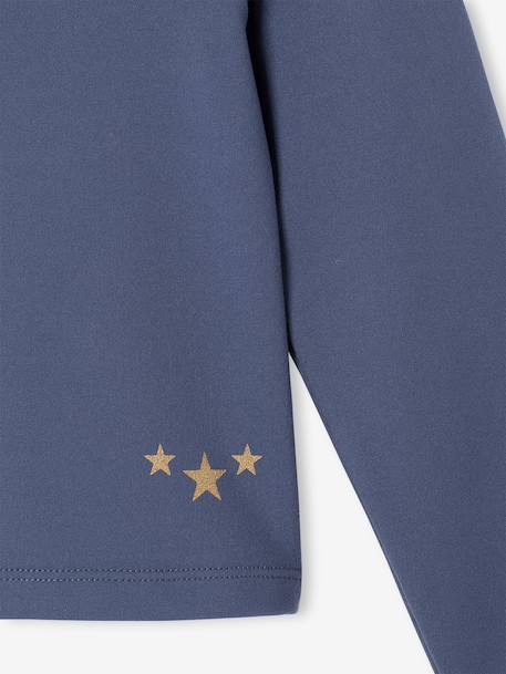 Technisch shirt met lange mouwen middenblauw - vertbaudet enfant 