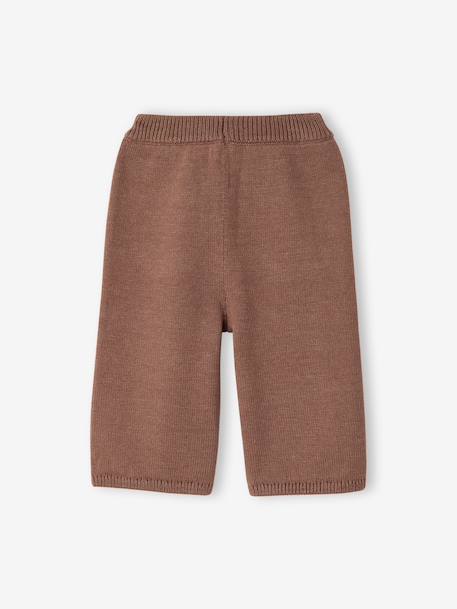 Gebreide babybroek meisje chocoladebruin - vertbaudet enfant 