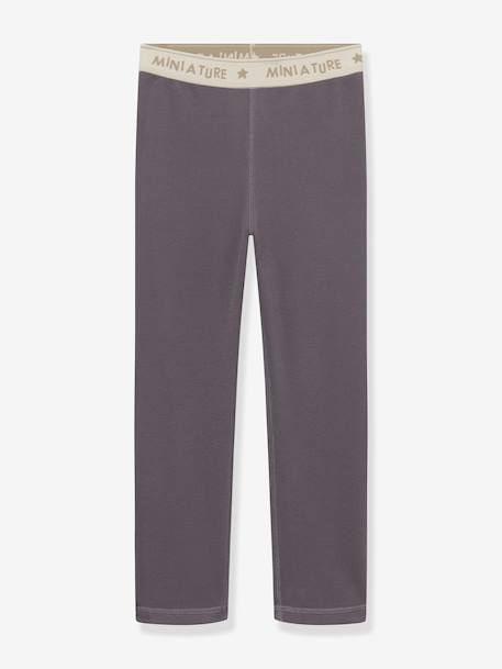 Leggings en polaire MATLEEMA enfants MINI A TURE bleu foncé+crème+prune+violet - vertbaudet enfant 