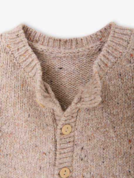 Ensemble combinaison et doudou naissance beige chiné - vertbaudet enfant 
