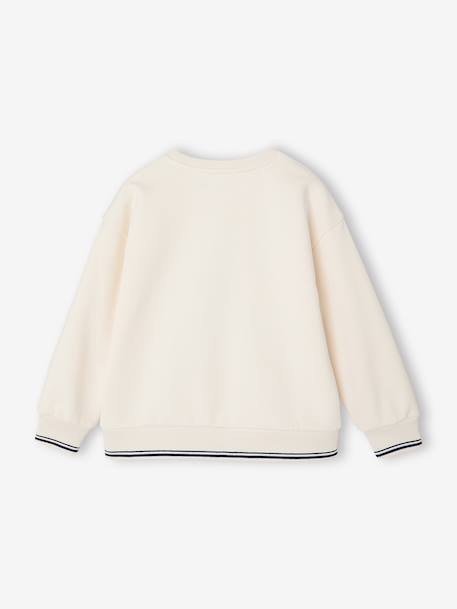 Sweater met ronde hals jongen ecru - vertbaudet enfant 