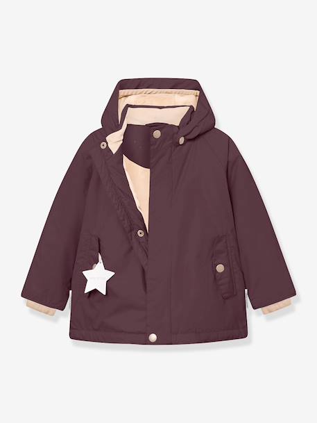 Veste d'hiver avec doublure polaire MATWALLY enfants MINI A TURE bleu foncé+bleu grisé+caramel+marine+prune+vert sauge+vieux rose+violet - vertbaudet enfant 