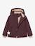 Veste d'hiver avec doublure polaire MATBRIDDINE fille MINI A TURE bleu foncé+rose poudré+vieux rose+violet - vertbaudet enfant 