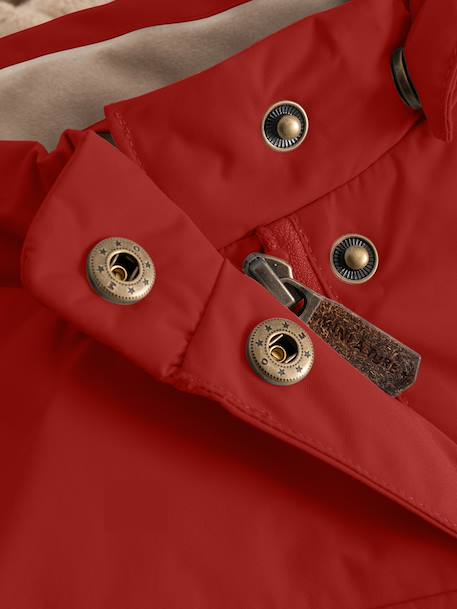 Veste d'hiver avec doublure polaire MATWANG enfants MINI A TURE bleu foncé+bordeaux+gris+gris ardoise+marine+marron+rouge+vert sauge+vieux rose - vertbaudet enfant 