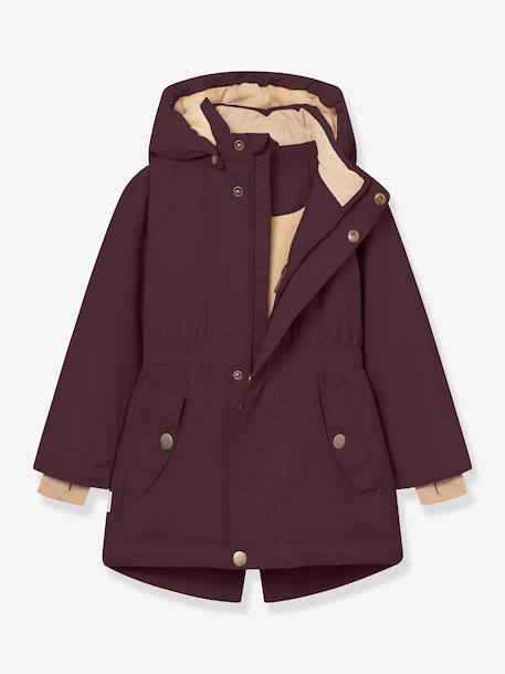 Veste d'hiver avec doublure polaire MATVIKANIA fille MINI A TURE bleu foncé+marine+prune+violet - vertbaudet enfant 