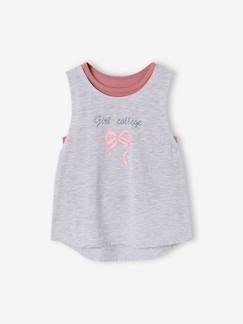 Meisje-2-in-1 top met sporttop voor meisjes