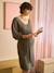 Robe de grossesse col V kaki - vertbaudet enfant 