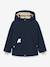 Veste d'hiver avec doublure polaire MATVALONSO Garçons MINI A TURE bleu foncé+marine+vert sauge - vertbaudet enfant 