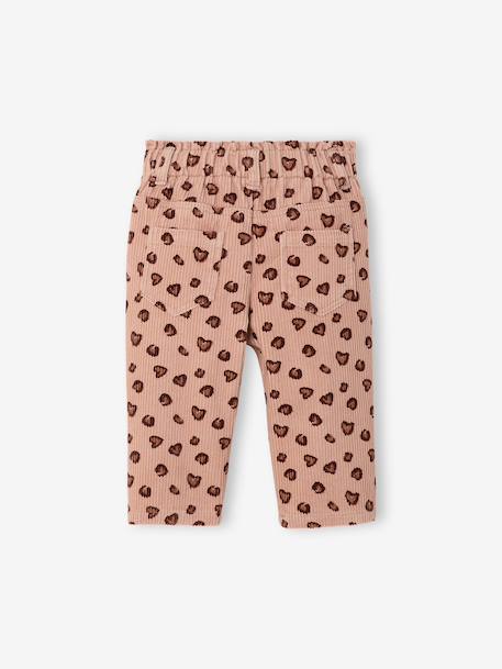 Babybroek van ribfluweel rouge - vertbaudet enfant 