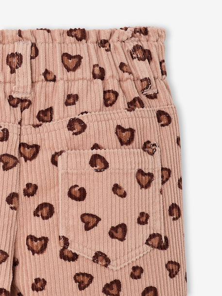 Babybroek van ribfluweel rouge - vertbaudet enfant 