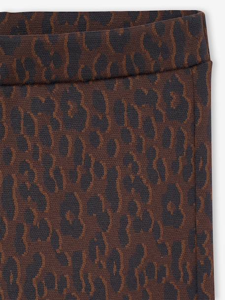 Jacquard meisjesbroek chocoladebruin - vertbaudet enfant 