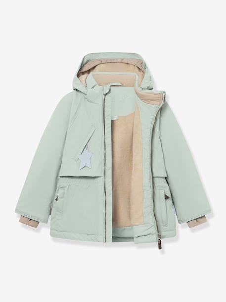 Veste d'hiver avec doublure polaire MATALGEANA fille MINI A TURE beige+bordeaux+gris+gris ardoise - vertbaudet enfant 