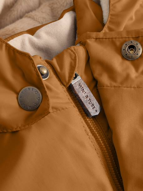 Veste d'hiver avec doublure polaire MATWALLY enfants MINI A TURE bleu foncé+bleu grisé+caramel+marine+prune+vert sauge+vieux rose+violet - vertbaudet enfant 