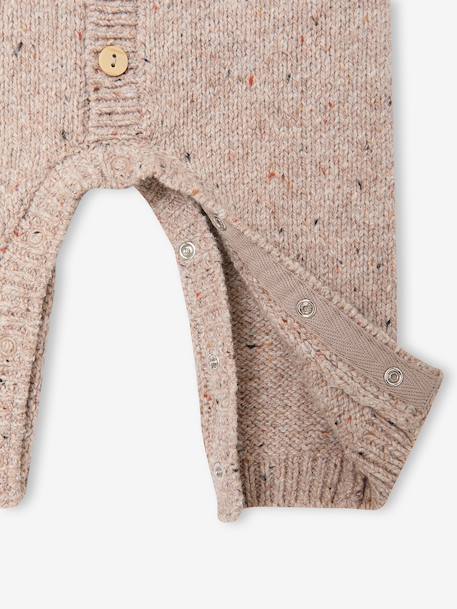 Ensemble combinaison et doudou naissance beige chiné - vertbaudet enfant 