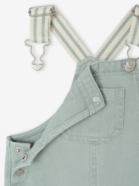 Twill tuinbroek voor babyjongens saliegroen - vertbaudet enfant 