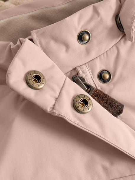 Veste d'hiver avec doublure polaire MATWANG enfants MINI A TURE bleu foncé+bordeaux+gris+gris ardoise+marine+marron+rouge+vert sauge+vieux rose - vertbaudet enfant 