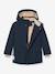 Veste d'hiver avec doublure polaire MATKASTORIO Garçons MINI A TURE bleu foncé+kaki+marine - vertbaudet enfant 