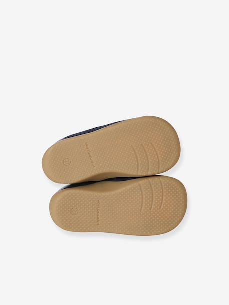 Bottillons lacés cuir souple bébé premiers pas bleu+lot bleu+marine - vertbaudet enfant 