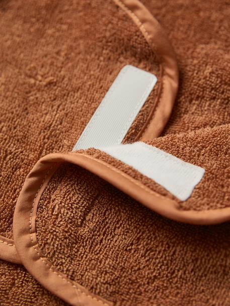Cape de bain chien coton cappuccino - vertbaudet enfant 
