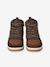 Hoge sneakers voor jongens met veters en klittenband bruin - vertbaudet enfant 