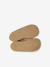 Boots souples en cuir zippées et élastiquées beige+camel+marine - vertbaudet enfant 