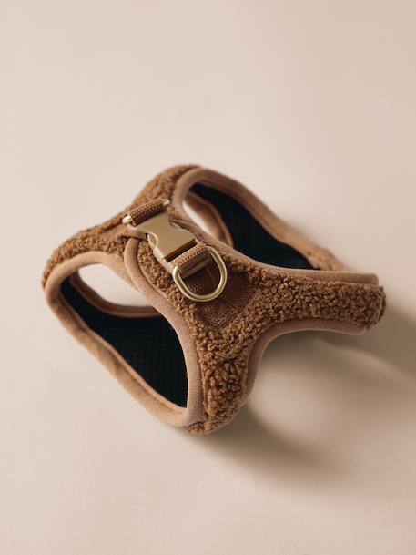 Hondenwandeling set: harnas + riem + halsband chocoladebruin+koffie - vertbaudet enfant 