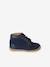 Bottillons lacés cuir souple bébé premiers pas bleu+lot bleu+marine - vertbaudet enfant 