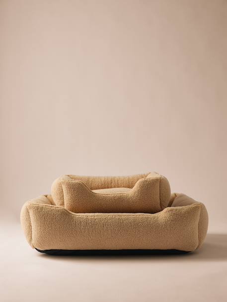 Panier matelassé pour chiens, disponible en 2 tailles argile+noisette+rayé blanc - vertbaudet enfant 