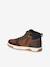 Hoge sneakers voor jongens met veters en klittenband bruin - vertbaudet enfant 