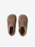 Boots souples en cuir zippées et élastiquées beige+camel+marine - vertbaudet enfant 